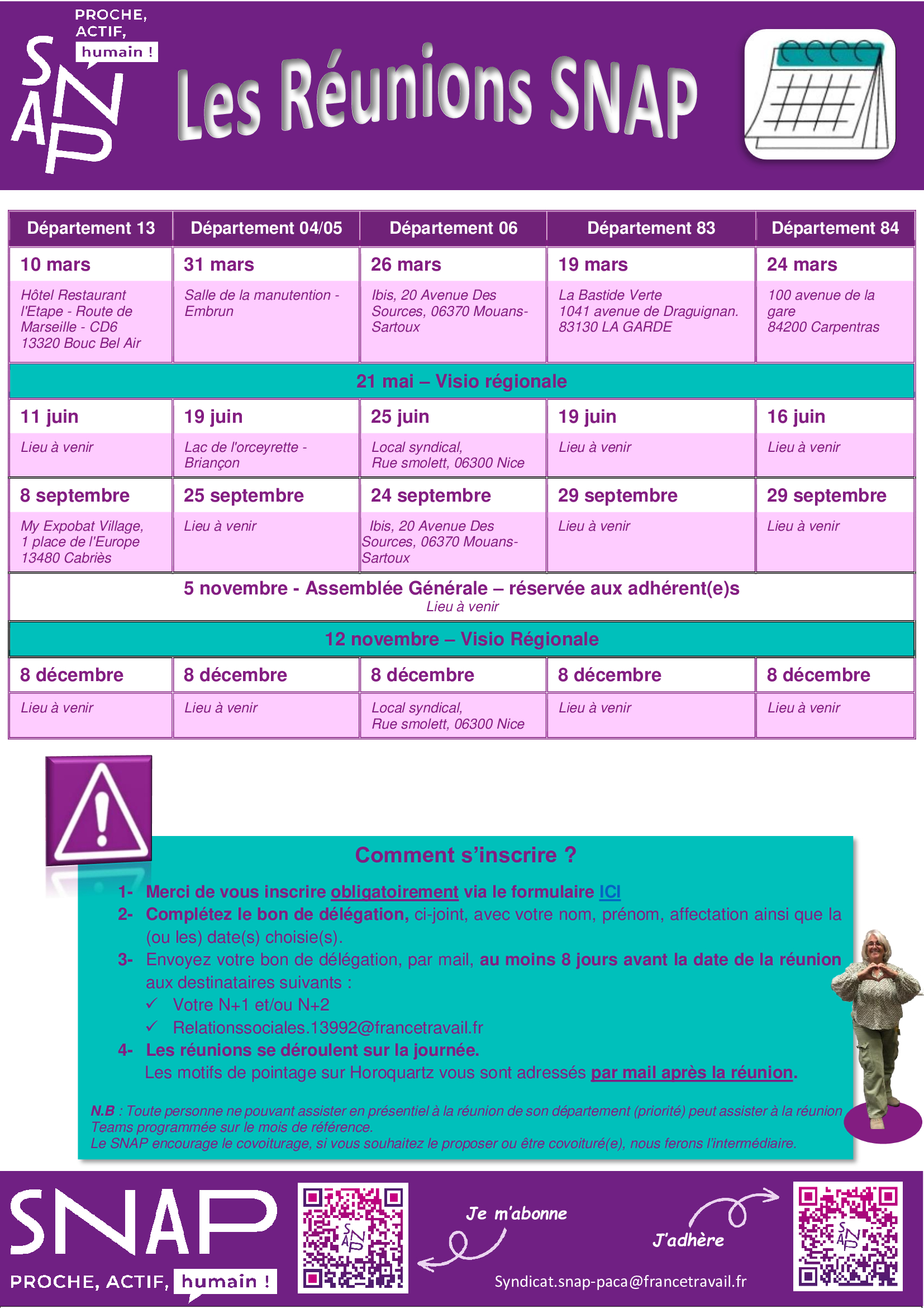 VISUEL-REUNION-ADHERENTS PACA 2026 SNAPP Situation